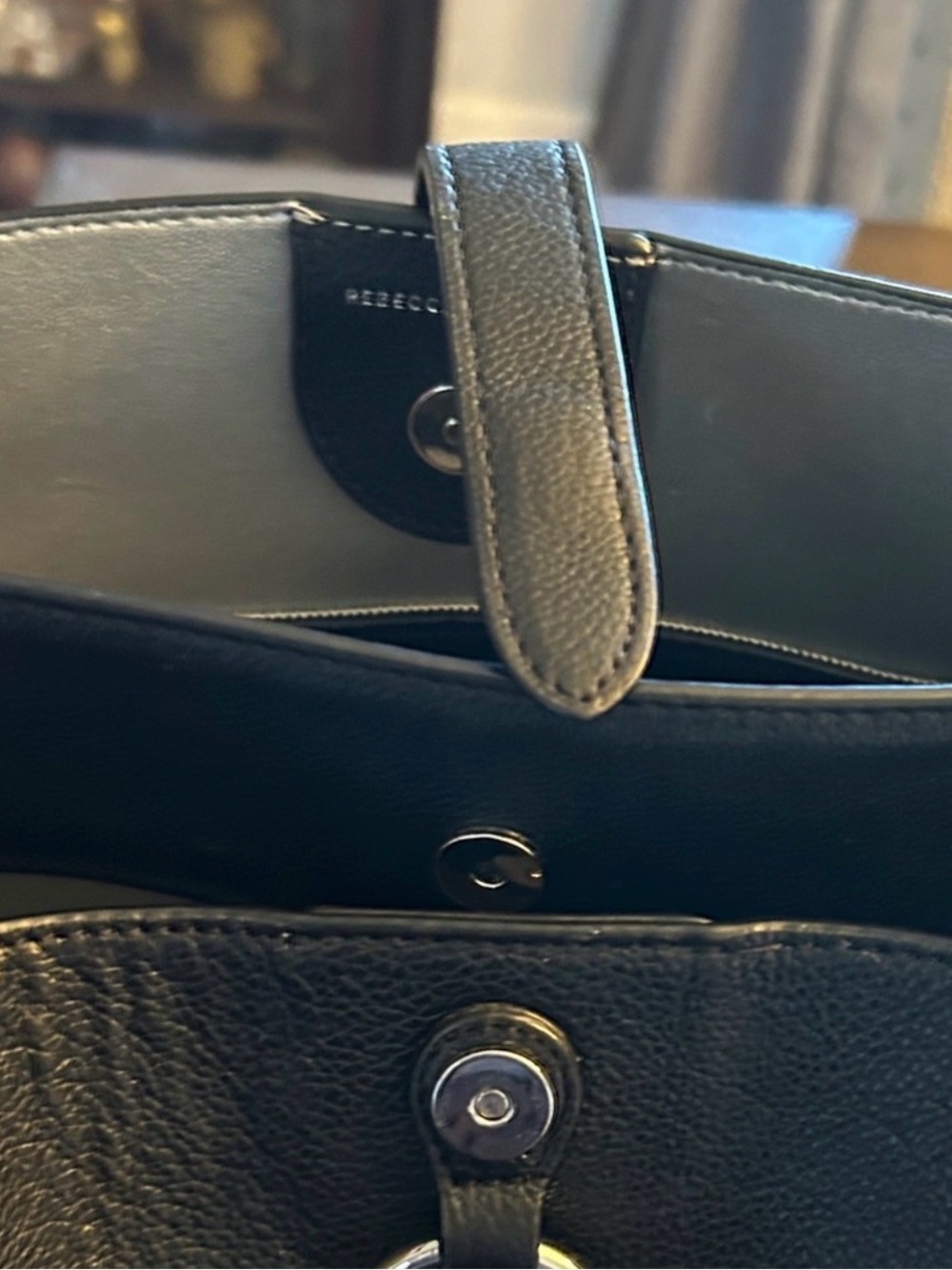 Rebecca Minkoff Black Leather Megan Shoulder Bag - Picture 10 of 11